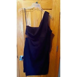 Calvin Klein Off the Shoulder Black Cocktail Dress